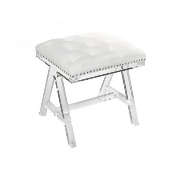 ACRYLIC OTTOMAN CREAM